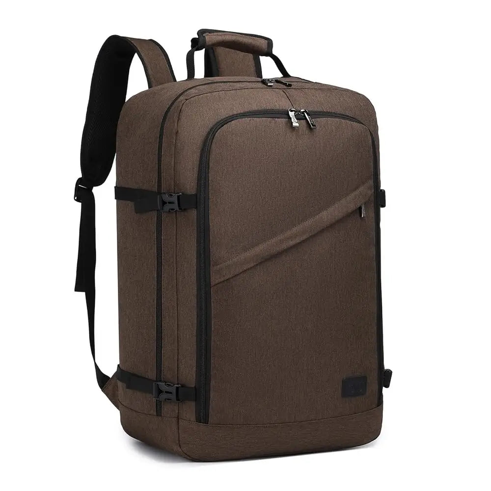 Kono Cabin bag 40x20x25 cm for Ryanair Under Seat hand luggage Backpack, Cabin Size 20L Black Minimalist